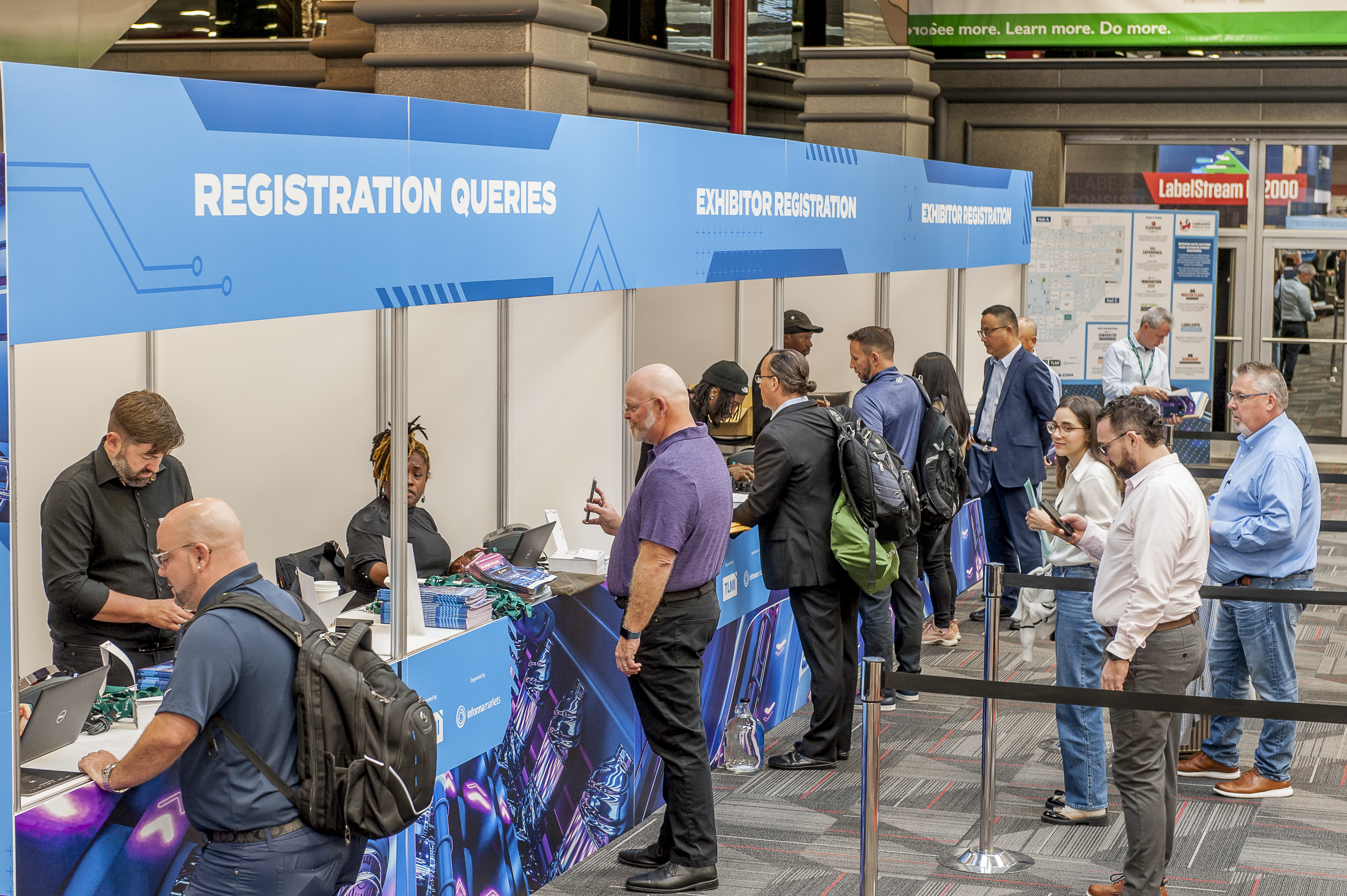 Visitors at registration